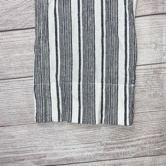 Jolt paper bag striped high waist pants w/tie belt & front pockets sz M women - Picture 5 of 9